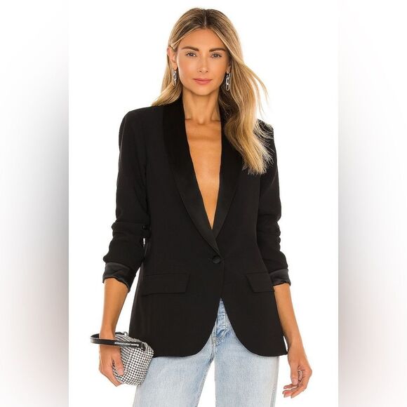Amanda Uprichard Jane Classic Black Blazer size m NWOT - Picture 1 of 8